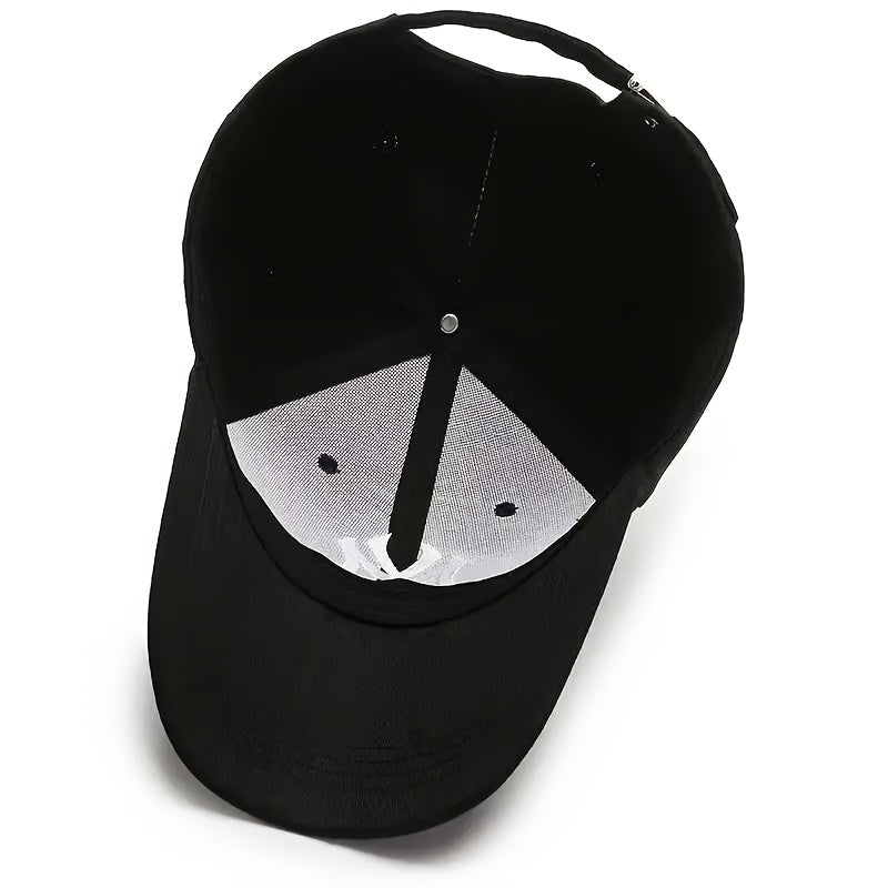 4 Pack Cross Embroidered Baseball Cap – Unisex Adjustable Snapback Sun Hat, Lightweight 100% Polyester Outdoor Travel Beach Game Day Hat for Women & Men
