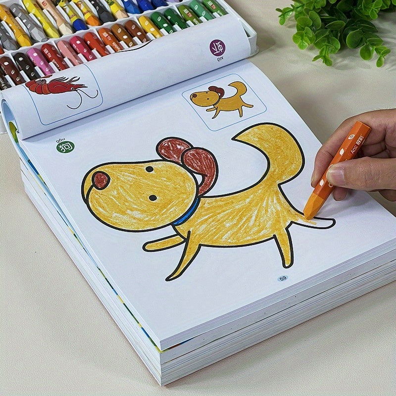 Livre de coloriage pour enfants de 160 pages avec animaux, océans, plantes et motifs graffiti – Joli livre d'images éducatif et ludique pour filles et garçons de 4 à 8 ans | Cadeau artistique amusant, apprentissage créatif sans écran