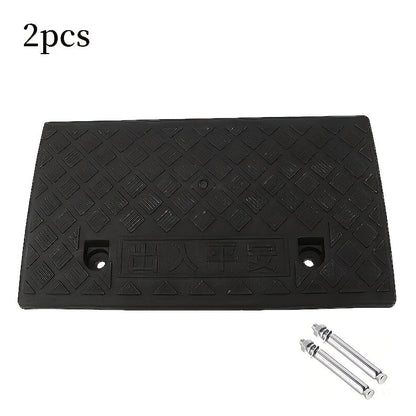 Lot de 2 rampes de chargement robustes en plastique – Rampes portables antidérapantes et résistantes aux intempéries pour voitures, camions, vélos, fauteuils roulants et équipements médicaux, plusieurs hauteurs disponibles