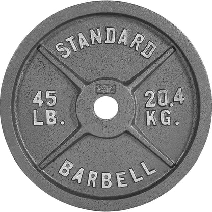 Disques de musculation en fonte, alésage 2 pouces, finition émaillée, pour musculation, haltérophilie, powerlifting, home gym, barre olympique, 2,5, 5, 10, 25, 35, 45, 100 lb