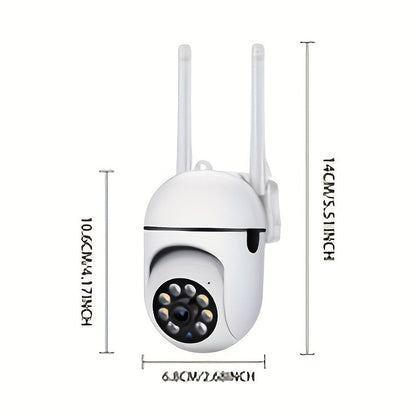 Lot de 6 caméras de sécurité WiFi Full HD 1080p avec rotation panoramique à 355°, vision nocturne, audio bidirectionnel et détection de mouvement – Caméra de sécurité intérieure sans fil, alimentée par USB, compatible avec smartphone