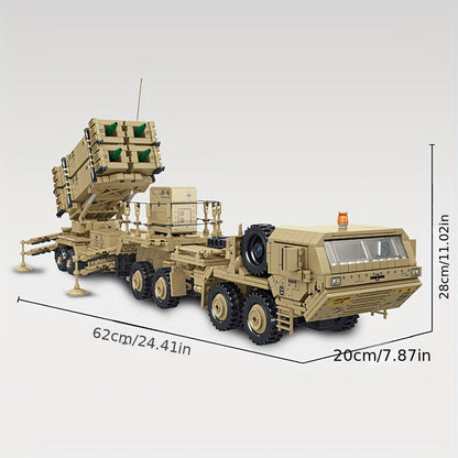 Set de construction de camion lance-missiles de 2566 pièces - Kit de briques pour modèle de véhicule militaire pour adultes, jouet de collection pour exposition, cadeau de loisir STEM pour hommes et adolescents | Ensemble de construction 628014