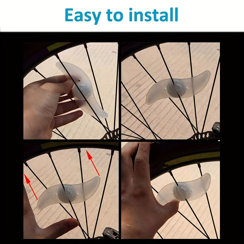 LED Bike Spoke Lights 8 Pack Bicycle Wheel Tire Lights Waterproof Safety Night Riding Lights Visible 360° for Road Mountain Bike Adults Kids Men Women Cycling Accessories Gift