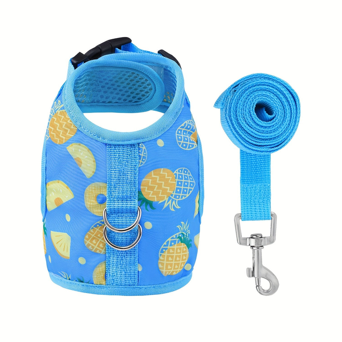 Escape-Proof Cat Harness & Leash Set 2-Piece – Soft Adjustable Breathable Vest with 5ft Leash for Indoor & Outdoor Walking Hiking, XS S M Sizes, Pink Peach Blue Orange – Cat Walking Gear Gift