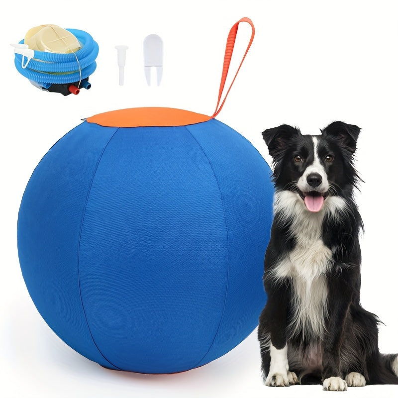 Balle de jeu résistante à la mastication pour chiens – Jouet durable pour le rapport et le dressage, idéal pour Golden Retriever, Bouledogue, Shiba Inu, Corgi et Berger Australien, pour le jeu en autonomie et l'obéissance.