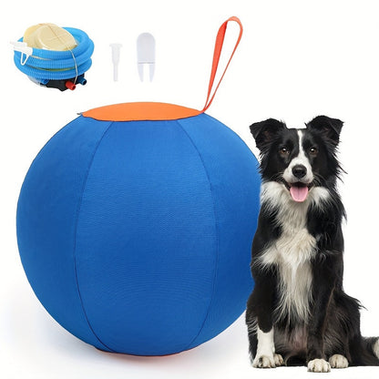 Balle de jeu résistante à la mastication pour chiens – Jouet durable pour le rapport et le dressage, idéal pour Golden Retriever, Bouledogue, Shiba Inu, Corgi et Berger Australien, pour le jeu en autonomie et l'obéissance.