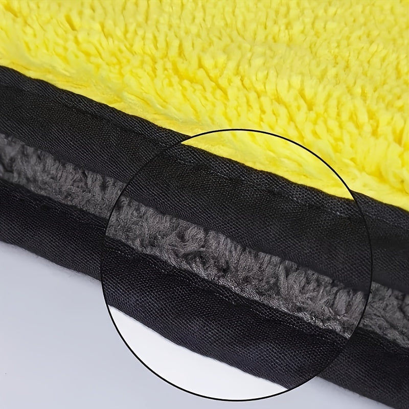 10 serviettes de nettoyage en microfibre pour voiture – Super absorbantes, non pelucheuses, sans traces, chiffons de séchage pour carrosserie, intérieur, vitres et entretien ménager