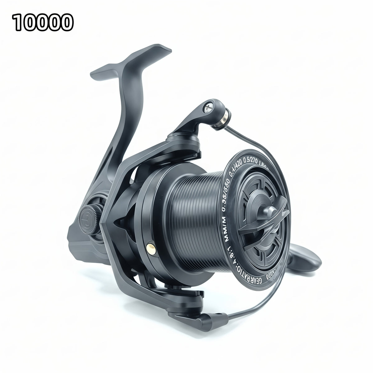 Moulinet spinning robuste pour eau salée 8000 10000 14000, moulinet de pêche en haute mer, corps en métal, grande capacité de ligne, ambidextre, pour gros poissons, pêche en surfcasting