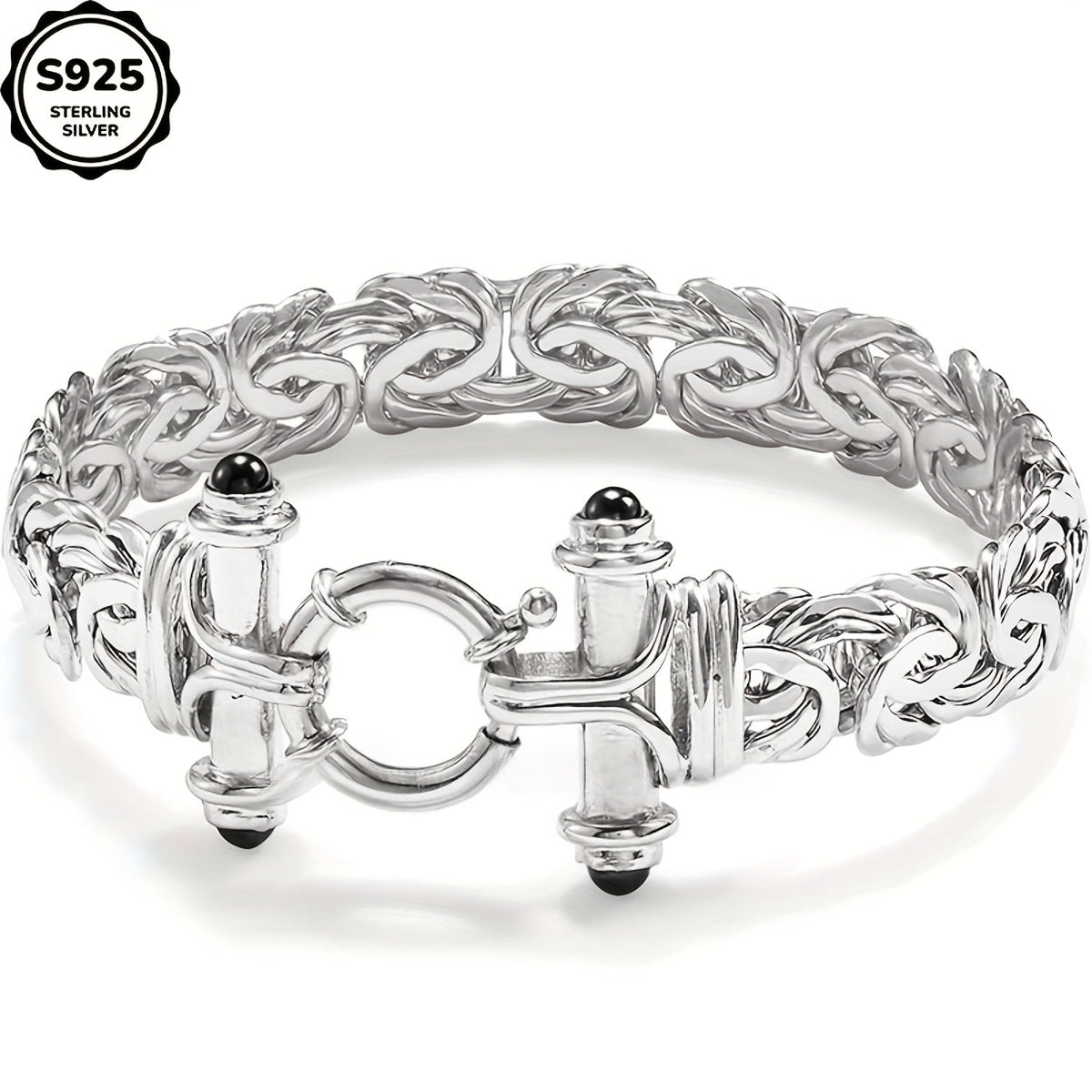 Bracelet classique pour femme en argent sterling 925 – Élégant bracelet chaîne en argent pour un anniversaire, une remise de diplôme et la Saint-Valentin, boîte cadeau incluse