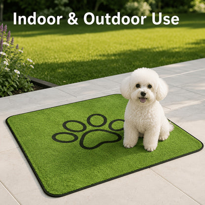 Tapis de propreté lavable pour chien - Alèse réutilisable antidérapante en polyester super absorbant pour cage, canapé et sol, tapis d'éducation résistant aux déchirures et lavable en machine pour petits et moyens chiens, tailles S et L