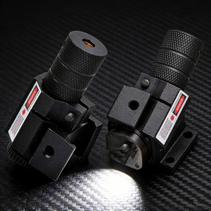 Lot de 2 viseurs laser à point rouge, viseurs laser tactiques compacts avec montage sur rail Picatinny pour fusils, pistolets et armes de poing – dérive et élévation réglables, corps en aluminium durable