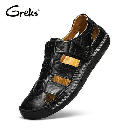 Sandales de sport fermées pour hommes – Chaussures de pêcheur d'extérieur respirantes, mocassins de plage d'été antidérapants pour la randonnée, la marche et les activités aquatiques | Velora