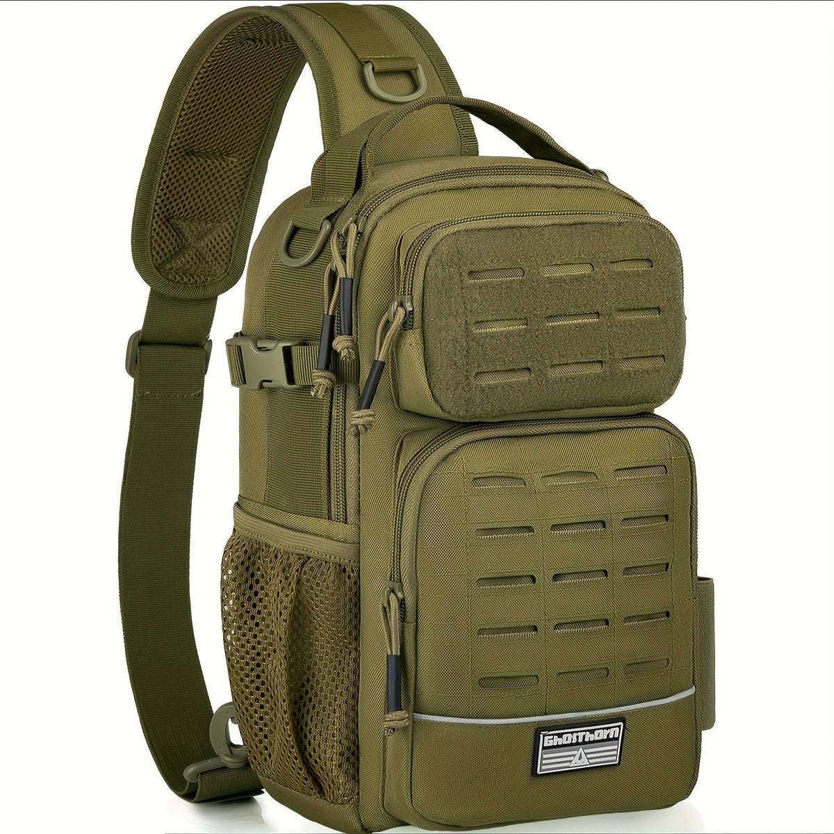 Sac à bandoulière camouflage quatre couleurs – Sac porté croisé léger pour femme, motif camouflage multicolore, sac à main décontracté pour le travail, les voyages et le shopping