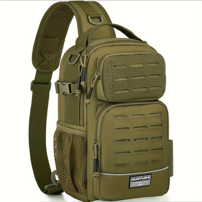 Sac à bandoulière camouflage quatre couleurs – Sac porté croisé léger pour femme, motif camouflage multicolore, sac à main décontracté pour le travail, les voyages et le shopping