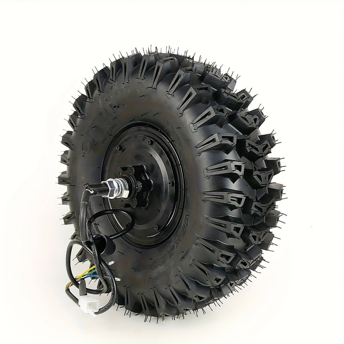 Kit de conversion de kart électrique 4 roues motrices – 4 moteurs-roues brushless de 15" et 500 W avec télécommande, compatible 24V/36V/48V, adapté aux karts et trottinettes