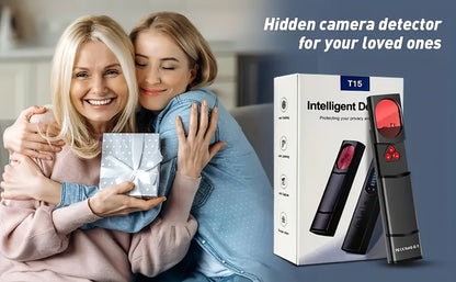 Détecteur de caméra cachée et scanner de signal RF anti-espion – Détecteur de mouchards, traceurs GPS et dispositifs d'écoute, balayeur de sécurité multifonction portable et rechargeable pour les voyages, l'hôtel, la maison, le bureau, la voiture