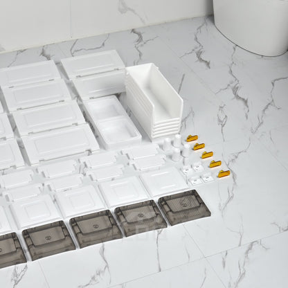 Meuble de rangement fin à roulettes avec tiroirs, organisateur en PP imperméable à 3, 4, 5 ou 6 niveaux pour salle de bain, cuisine, chambre, petits espaces – Tour de rangement étroite