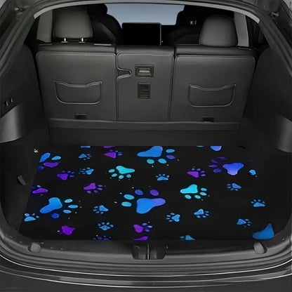 Tapis de coffre pour voiture – Revêtement de chargement antidérapant et imperméable avec motifs uniques, protection intérieure de véhicule durable contre la saleté, les déversements et les rayures, ajustement universel