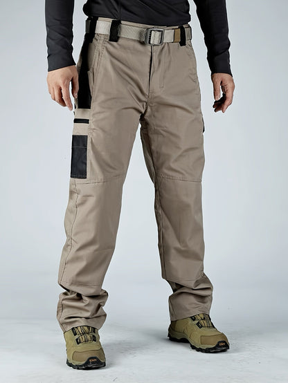 Pantalon cargo tactique pour homme, séchage rapide, léger, multi-poches, pour randonnée, plein air, travail, S-XXXL, noir, gris, vert, marron, coupe droite, pantalon utilitaire