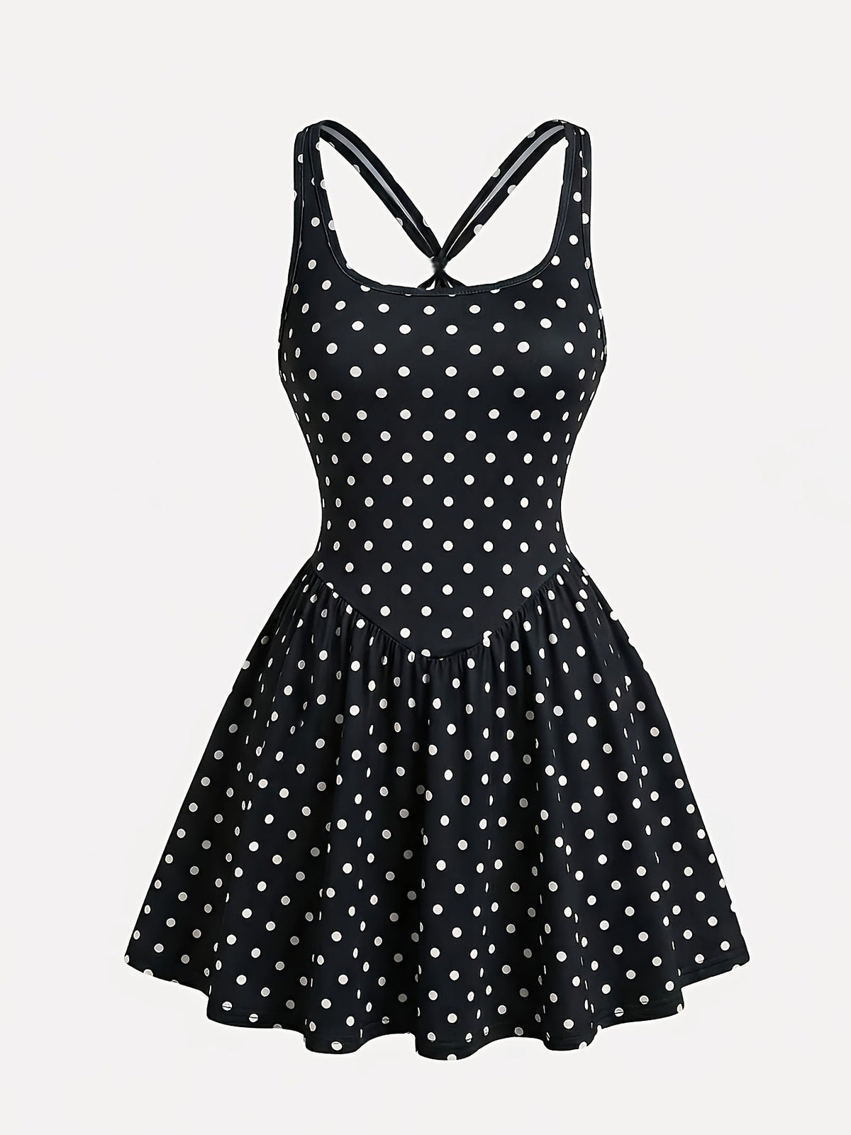 Robe de sport de yoga dos nu pour femme - Jupe de tennis décontractée opaque, tenue de course en plein air avec short intégré, robe de sport 4 couleurs S-XL