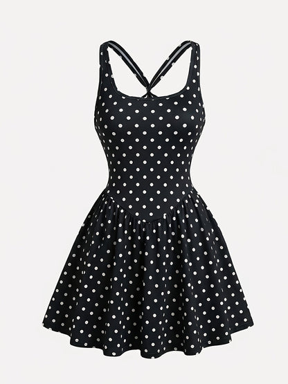 Robe de sport de yoga dos nu pour femme - Jupe de tennis décontractée opaque, tenue de course en plein air avec short intégré, robe de sport 4 couleurs S-XL