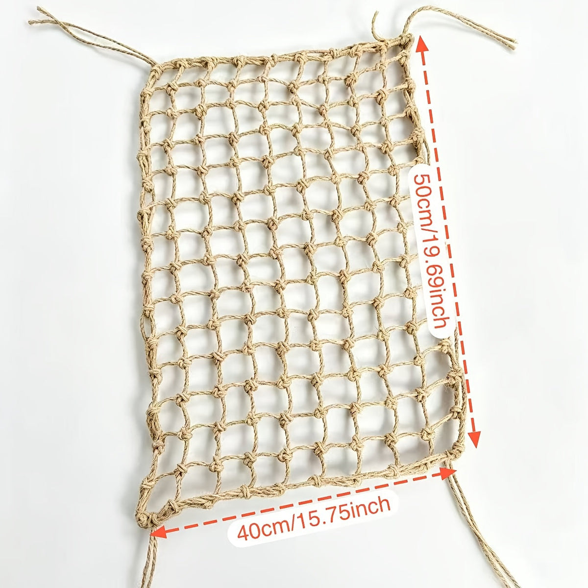 Filet d'escalade pour oiseaux, hamac tressé en maille pour perroquets, perruches, calopsittes, conures, filet de corde pour cage, jouet d'activité, petite et grande taille