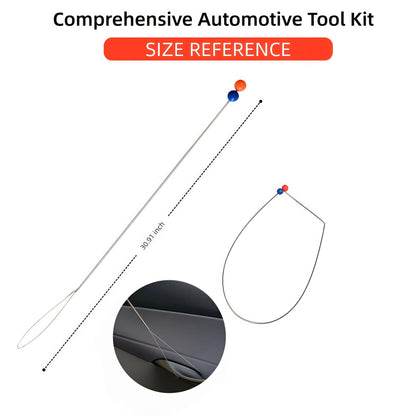 Kit d'outils de déverrouillage de voiture à 26 pièces avec coussin gonflable - Ensemble d'ouverture d'urgence pour portes et fenêtres avec pince à longue portée pour clés enfermées dans le véhicule, outil de dépannage pour voitures, camions et SUV
