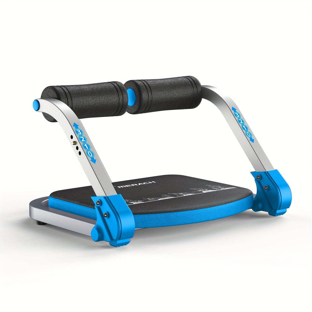 Appareil d'entraînement abdominal multifonction pour salle de sport à domicile – Équipement de renforcement du tronc, d'amincissement de la taille et de travail des abdominaux pour hommes et femmes – Rouge et bleu