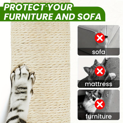 Arbre à chat de 140 cm pour chats d'intérieur avec feuilles vertes – Grande tour à chat multi-niveaux avec hamac, poteaux à griffer en sisal, jouet à suspendre, mobilier pour chat pour salon et chambre