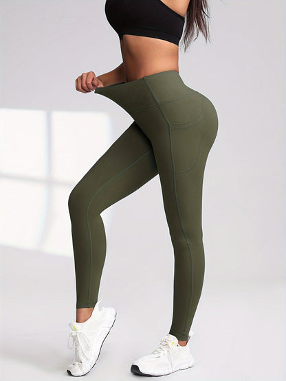 Women's High Waist Leggings with Pockets 6 Pack Buttery Soft Tummy Control Yoga Pants Multicolor S-XXL