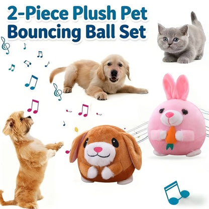 Jouet rebondissant pour chien rechargeable par USB – Balle électronique avec capteur de mouvement, bruit de cochon et enregistrement vocal, jouet interactif lavable pour petits chiens et chiots