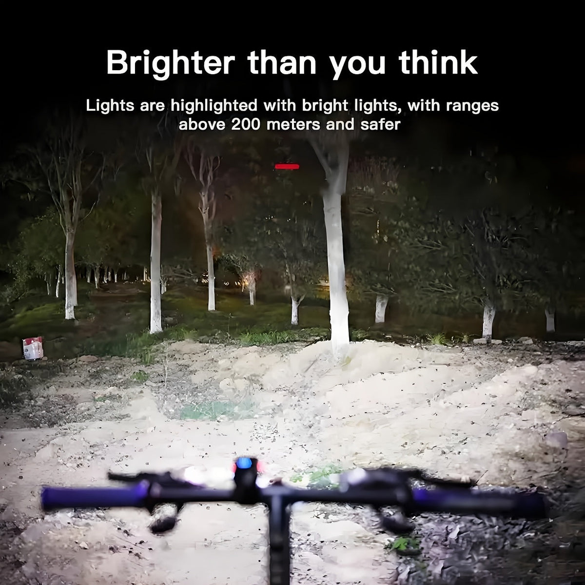 Ensemble de lumières de vélo LED rechargeables USB-C 1500 lumens – Feux avant et arrière pour vélo, 6+4 modes, étanches, indicateur de charge, charge rapide, éclairage de sécurité nocturne pour vélo de route et VTT