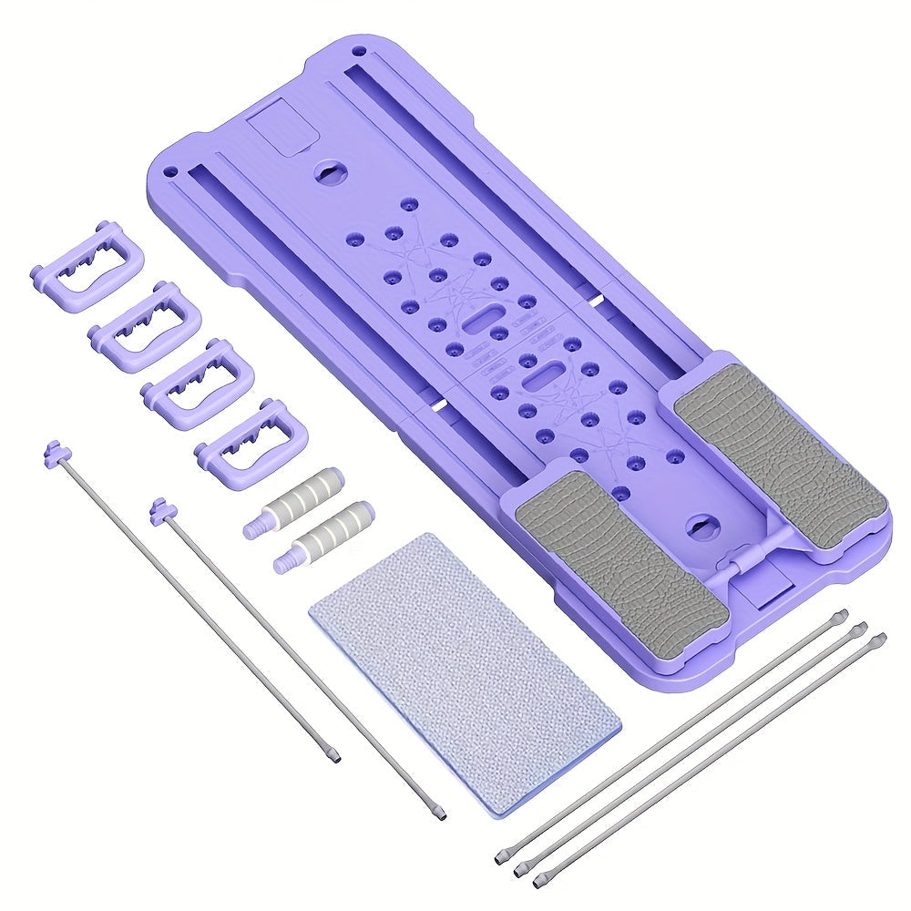 Planche de Pilates Reformer portable 9-en-1 pour salle de sport à domicile – Appareil multifonction pour abdominaux et pompes, entraîneur complet du corps, équipement de renforcement musculaire, cadeau idéal pour elle et lui