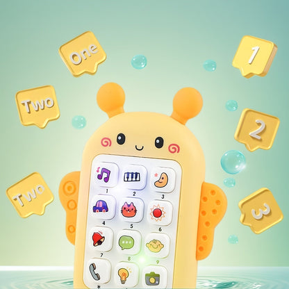 Jouet téléphone pour tout-petit avec lumières et chansons, jouet éducatif d'éveil sans pile, téléphone portable interactif pour bébés et enfants de 1 à 3 ans, cadeau idéal pour Noël, Halloween, Pâques ou un anniversaire
