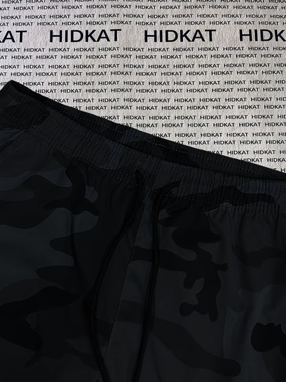 Pantalon cargo camouflage pour femme – Pantalon long décontracté pour la randonnée et le plein air, léger et respirant, multipoches, taille élastique, XS-XXL, camouflage
