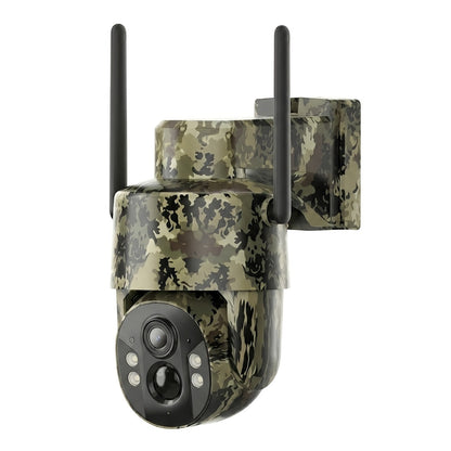 Caméra de surveillance solaire 4G LTE sans fil pour extérieur – Aucune connexion WiFi requise, vision nocturne 4K, vue en direct à 360°, audio bidirectionnel, caméra de chasse étanche pour la surveillance des fermes, ranchs et de la faune