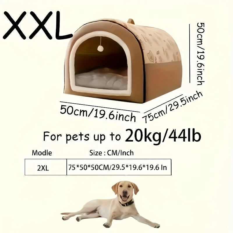Panier pour chien lavable avec housse amovible et fond antidérapant – Soutien en mousse orthopédique, lit douillet toutes saisons pour chiens de petite, moyenne et grande taille jusqu'à 45 kg, motif cartoon, lavable en machine
