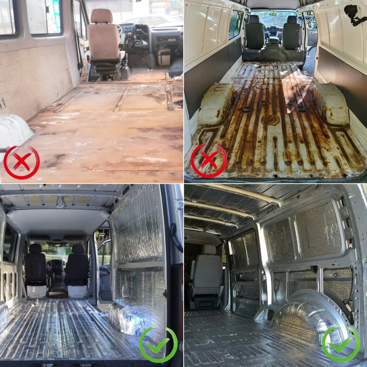 Tapis d'insonorisation et bouclier thermique pour voiture, 22/26 pi² – Isolation phonique en feuille d'aluminium auto-adhésive, découpe et installation faciles pour plancher, portière et coffre, outils d'installation inclus