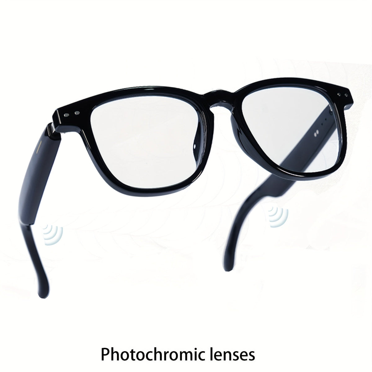 Lunettes intelligentes avec traduction instantanée en 160 langues, assistant GPT, audio Bluetooth 5.2, appels mains libres, lecture de musique, verres photochromiques et anti-lumière bleue – Technologie portable unisexe
