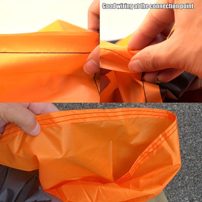 Housse de moto imperméable XXXL à ajustement universel - Protection résistante pour tous les temps pour Harley Road King, Electra Glide, Street Glide, Honda Goldwing, Yamaha Royal Star et motos de tourisme, 295x109x140 cm