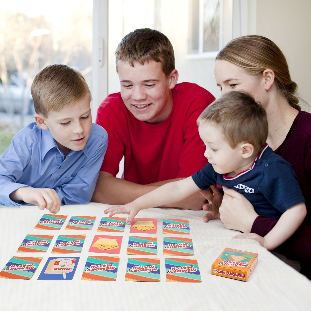 Jeu de 6 cartes pour enfants avec 6 paquets – Pêche, Pouilleux, Huit Américain, Mémo, Slap Jack et cartes Animaux | Soirée jeux en famille à partir de 4 ans, cadeau d'anniversaire et de Noël, cadeau de Noël