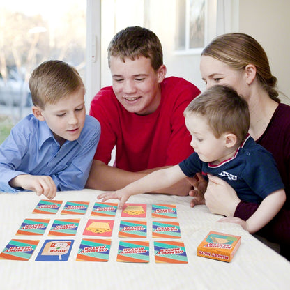Jeu de 6 cartes pour enfants avec 6 paquets – Pêche, Pouilleux, Huit Américain, Mémo, Slap Jack et cartes Animaux | Soirée jeux en famille à partir de 4 ans, cadeau d'anniversaire et de Noël, cadeau de Noël