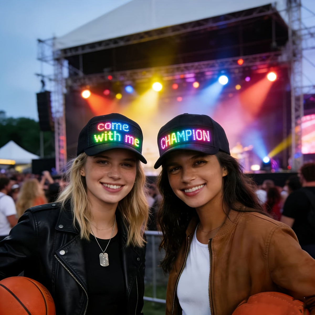 Casquette de baseball LED programmable – Texte et animations défilants via application Bluetooth, casquette lumineuse rechargeable pour fêtes, festivals de musique et courses nocturnes, cadeau réglable pour ados