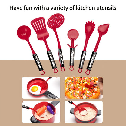 Ensemble de cuisine jouet 47 pièces, jeu d'imitation petit chef avec fruits, aliments et ustensiles réalistes, favorise l'imagination, la dextérité manuelle et l'apprentissage interactif, cadeau pour enfants