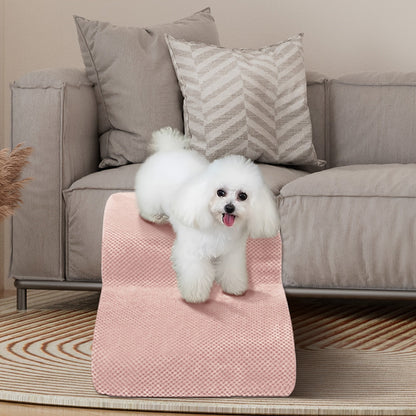 Escalier pour chien en mousse à mémoire de forme, 2, 3 ou 4 marches avec base antidérapante et housse lavable – Marches de soutien pour canapé et lit, idéal pour chiens âgés et chiots, plusieurs couleurs disponibles