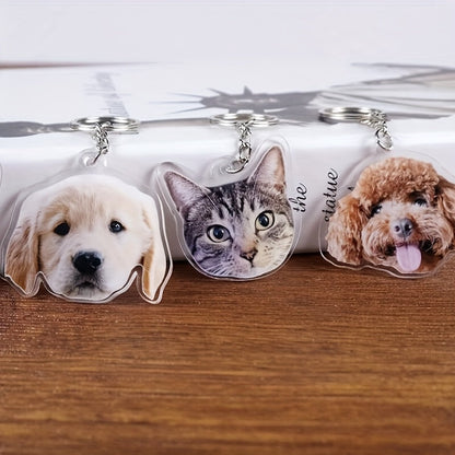 Porte-clés commémoratif personnalisé pour animal de compagnie – Porte-clés « Forever in Your Heart » pour chien ou chat perdu, cadeau de sympathie pour la perte d'un animal, souvenir gravé en mémoire d'un animal