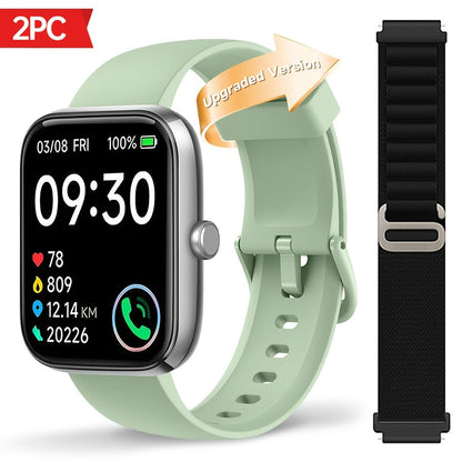 Smartwatch with Alexa Built-In 1.95 Inch Large HD Screen Wireless Bluetooth Calling 100+ Sport Modes Fitness Tracker Pedometer Heart Rate Sleep Monitor – iPhone Android Compatible Unisex Men Women 12 Colors