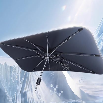 Pare-soleil de pare-brise de  voiture pliable - Protection UV et isolation thermique pour fenêtre avant, accessoire de refroidissement estival portable, garde l'intérieur au frais, design facile à plier et à ranger