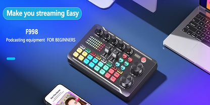 Kit de studio d'enregistrement pour podcast BM-800 avec carte son live, changeur de voix et écouteurs – Kit d'interface audio complet pour streaming, vlogging et diffusion en direct, plusieurs modèles disponibles