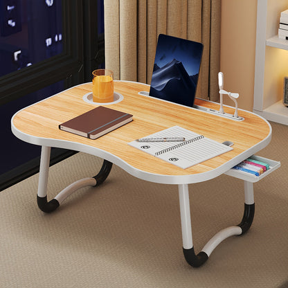 Table plateau pliable pour ordinateur portable, support de lit portable pour manger, lire ou écrire sur un lit, un canapé ou au sol – Robuste et léger